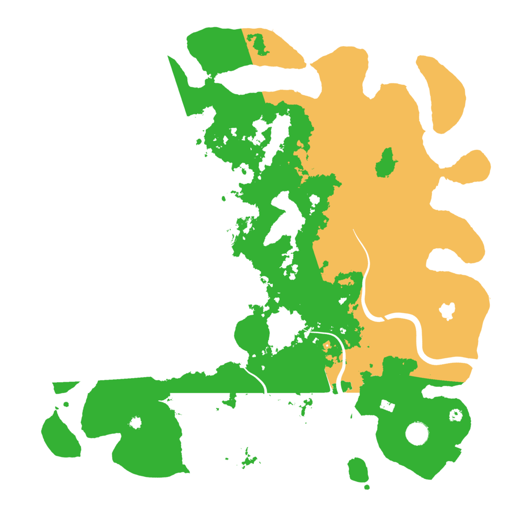 Biome Rust Map: Procedural Map, Size: 4000, Seed: 3609