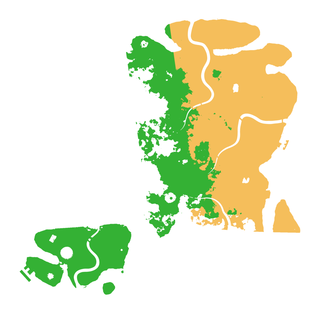 Biome Rust Map: Procedural Map, Size: 4500, Seed: 504519