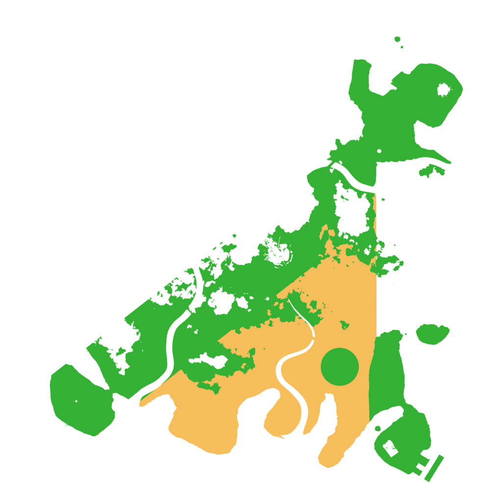 Biome Rust Map: Procedural Map, Size: 3500, Seed: 647833594