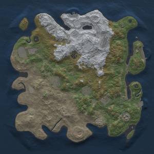 Thumbnail Rust Map: Procedural Map, Size: 3850, Seed: 1286902074, 18 Monuments