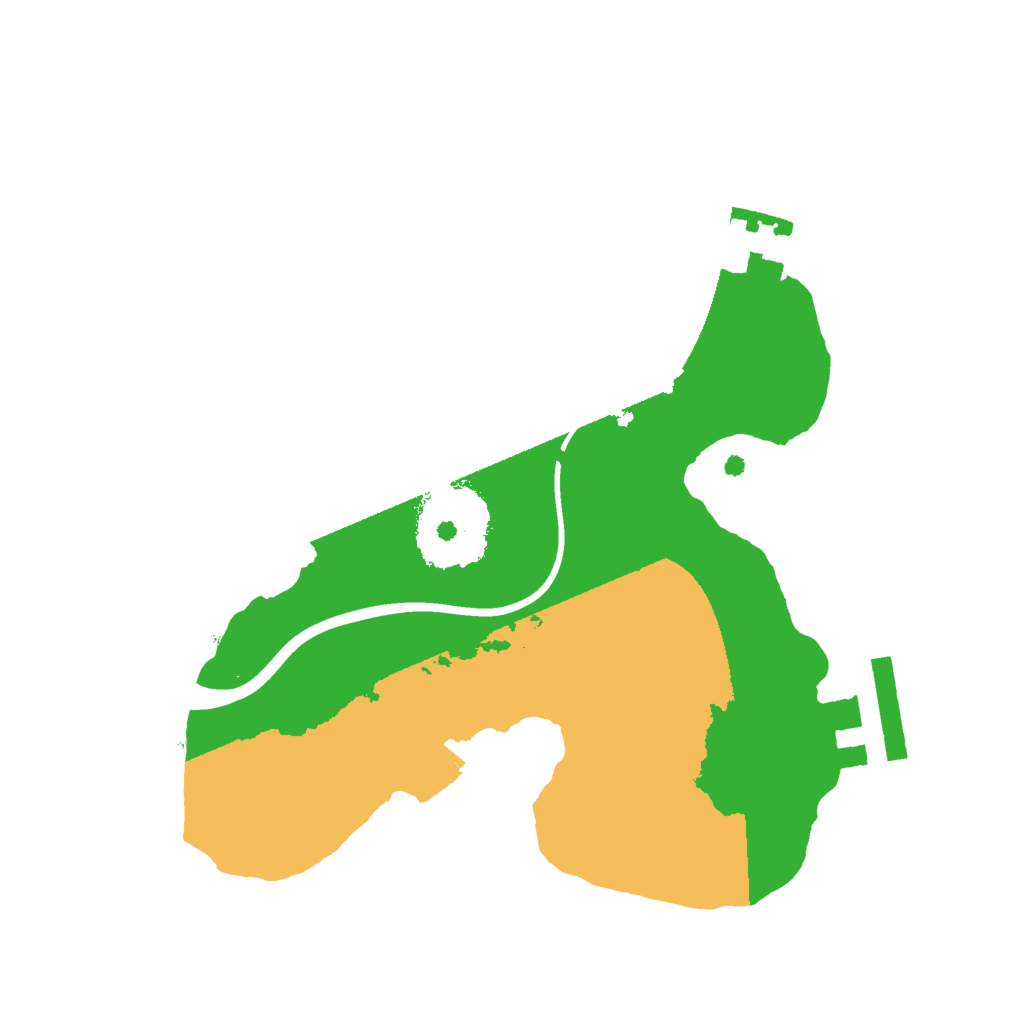 Biome Rust Map: Procedural Map, Size: 2000, Seed: 7593