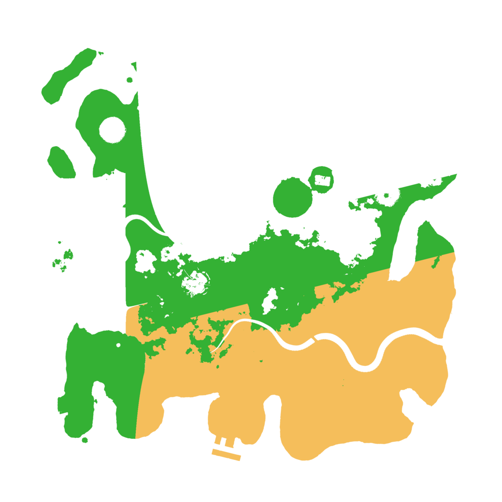 Biome Rust Map: Procedural Map, Size: 3500, Seed: 1182489843