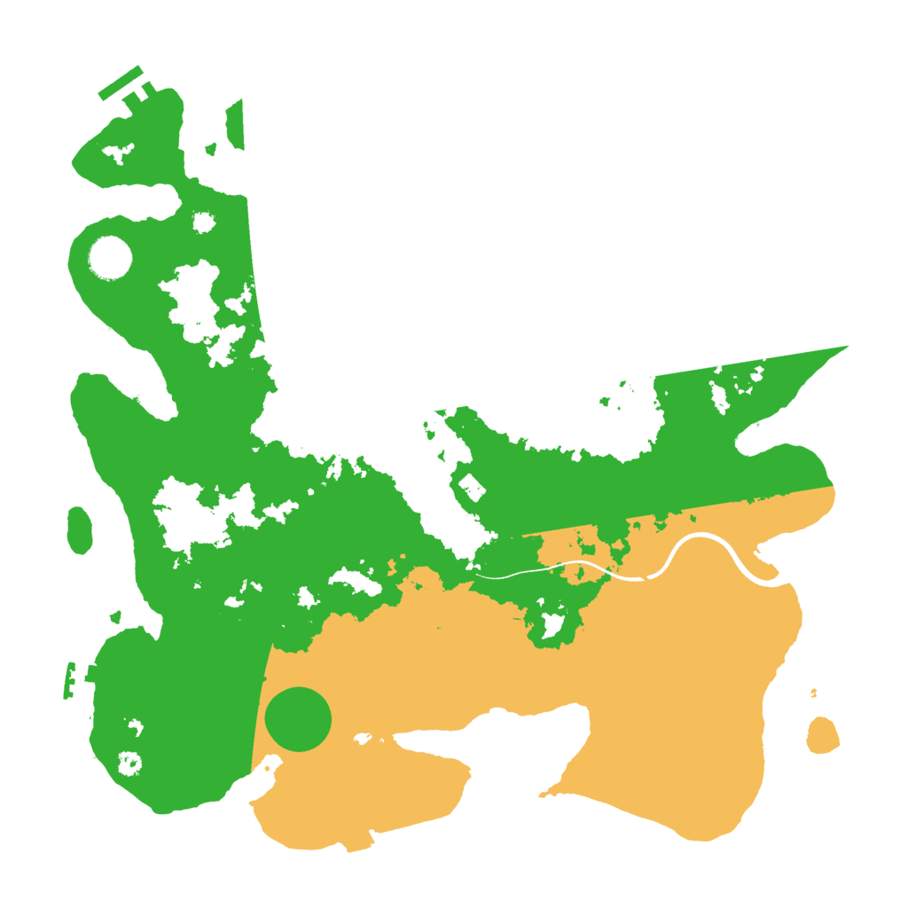 Biome Rust Map: Procedural Map, Size: 3700, Seed: 104139312