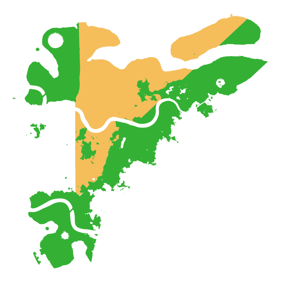 Biome Rust Map: Procedural Map, Size: 3500, Seed: 20220615
