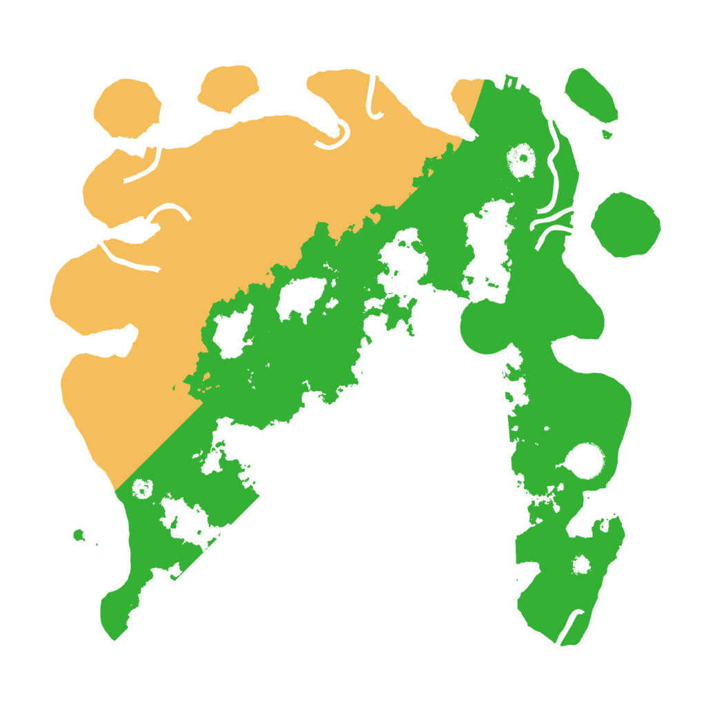 Biome Rust Map: Procedural Map, Size: 3500, Seed: 5195327