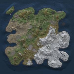 Thumbnail Rust Map: Procedural Map, Size: 3500, Seed: 870090752, 20 Monuments