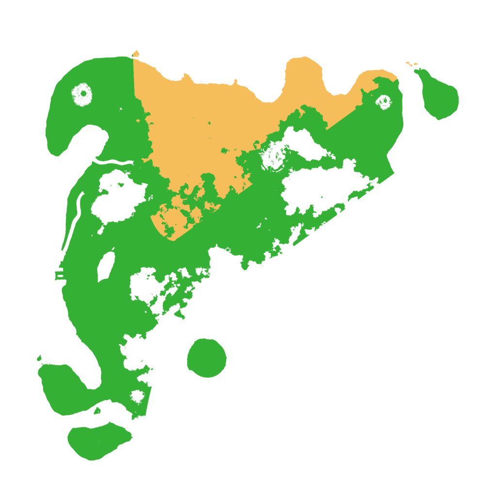 Biome Rust Map: Procedural Map, Size: 3500, Seed: 745578