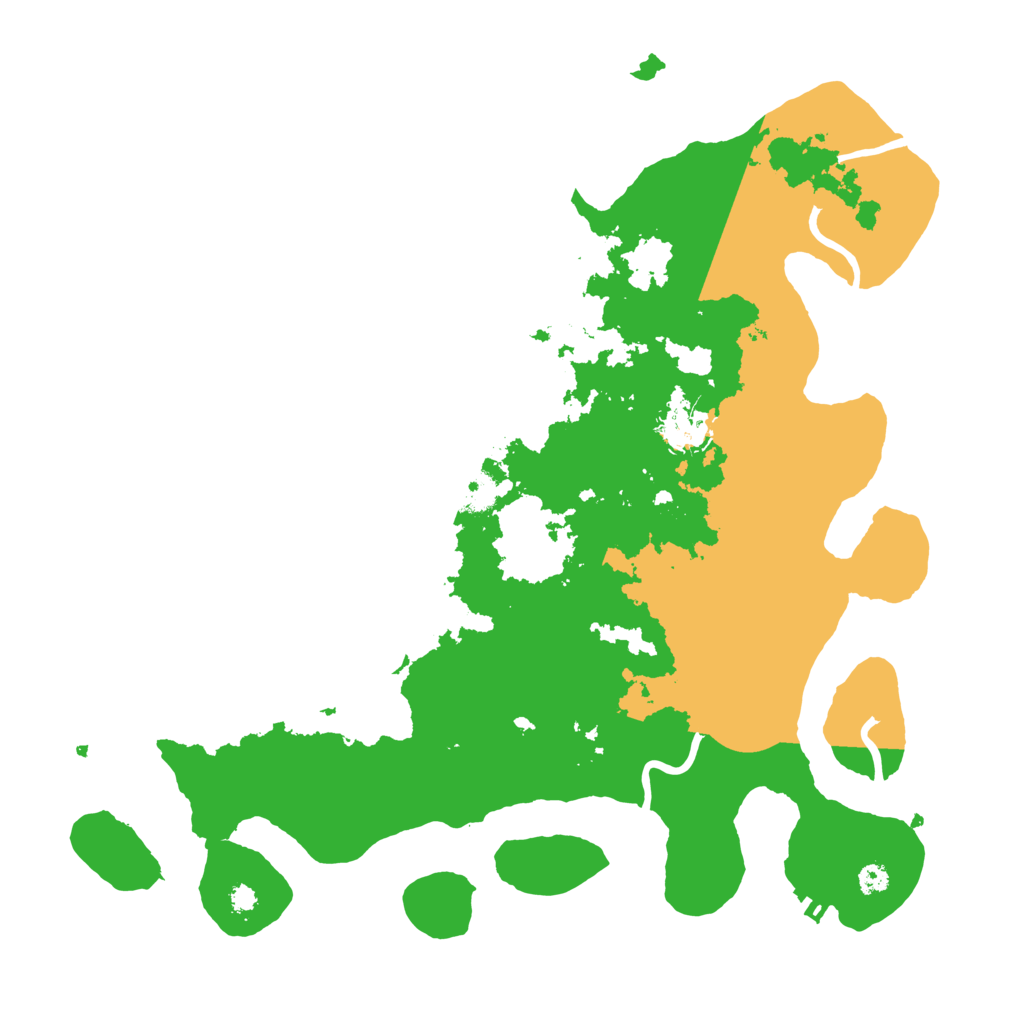 Biome Rust Map: Procedural Map, Size: 3500, Seed: 67319