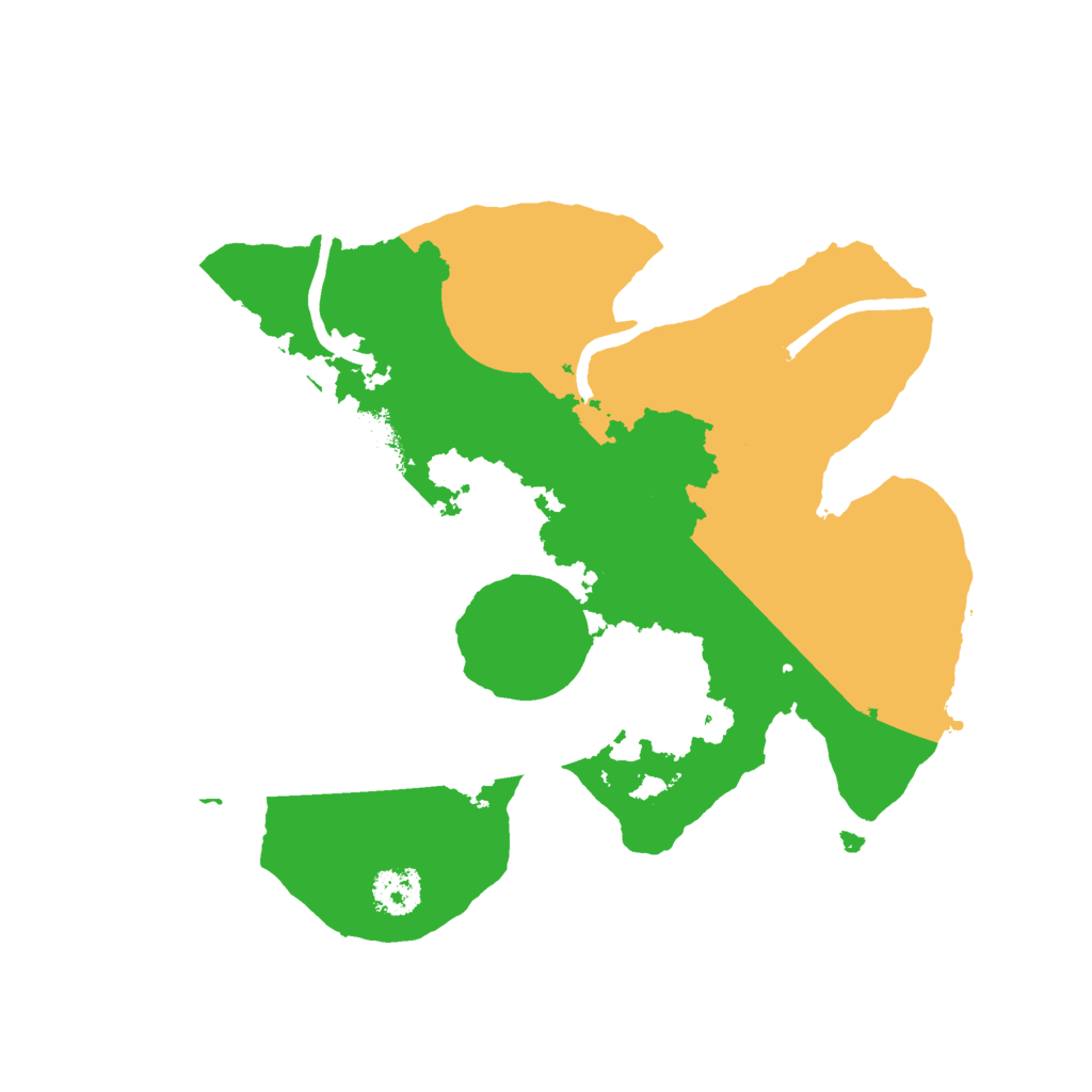 Biome Rust Map: Procedural Map, Size: 2300, Seed: 1612616161