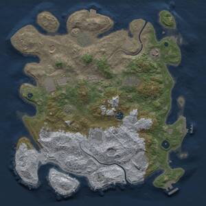 Thumbnail Rust Map: Procedural Map, Size: 3850, Seed: 920787598, 16 Monuments