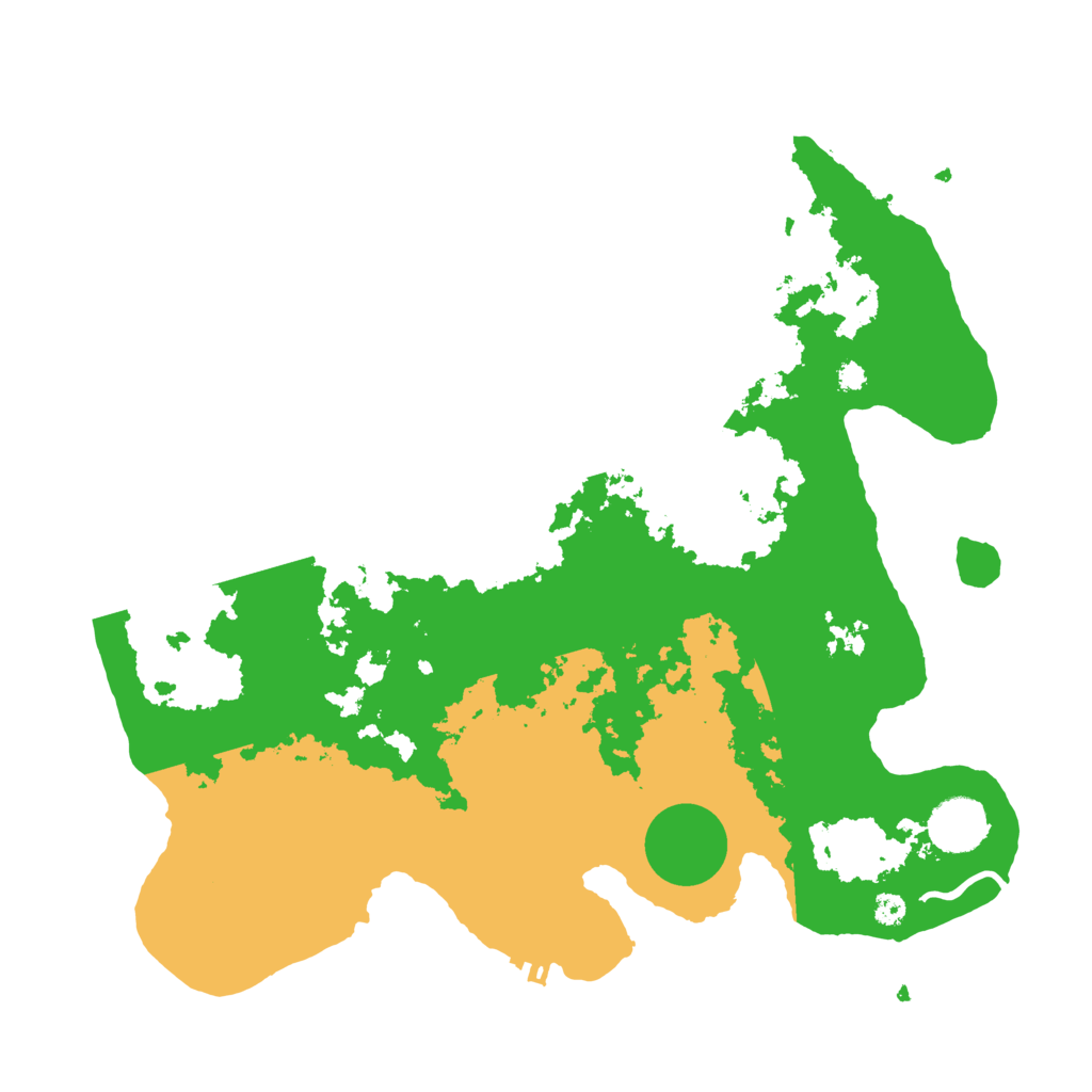 Biome Rust Map: Procedural Map, Size: 3500, Seed: 1180197074
