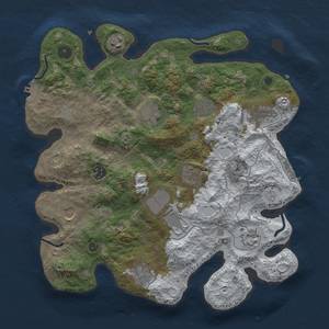 Thumbnail Rust Map: Procedural Map, Size: 3600, Seed: 701586122, 19 Monuments