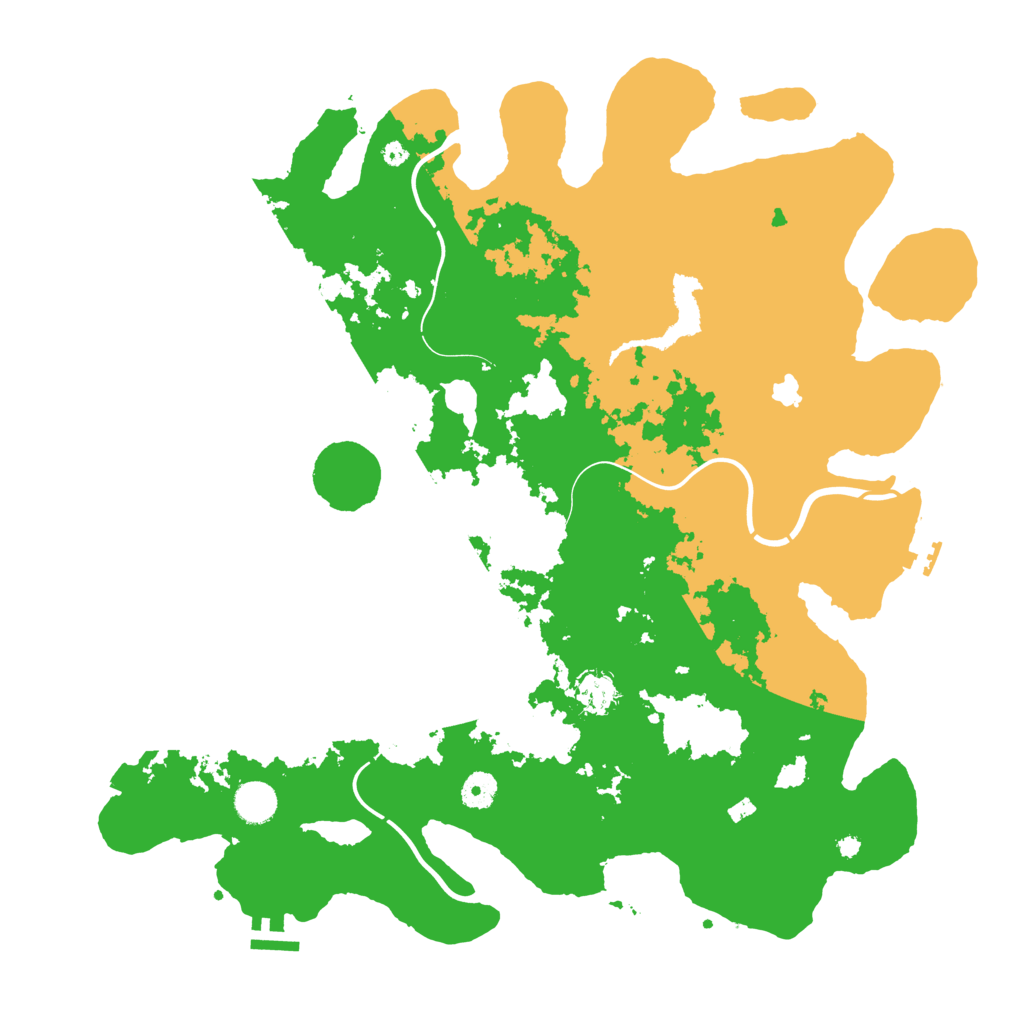 Biome Rust Map: Procedural Map, Size: 4250, Seed: 153899