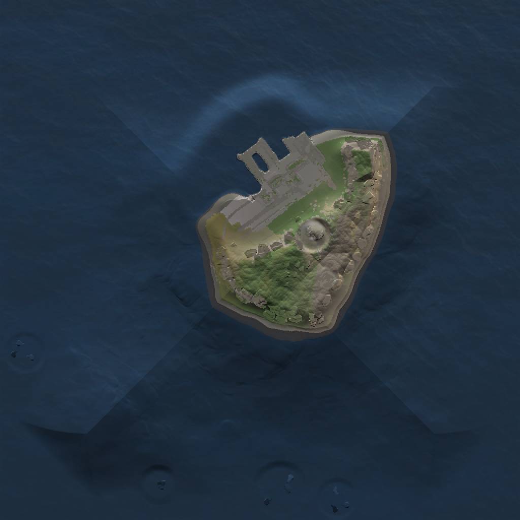 Rust Map: Procedural Map, Size: 1000, Seed: 679799274, 4 Monuments