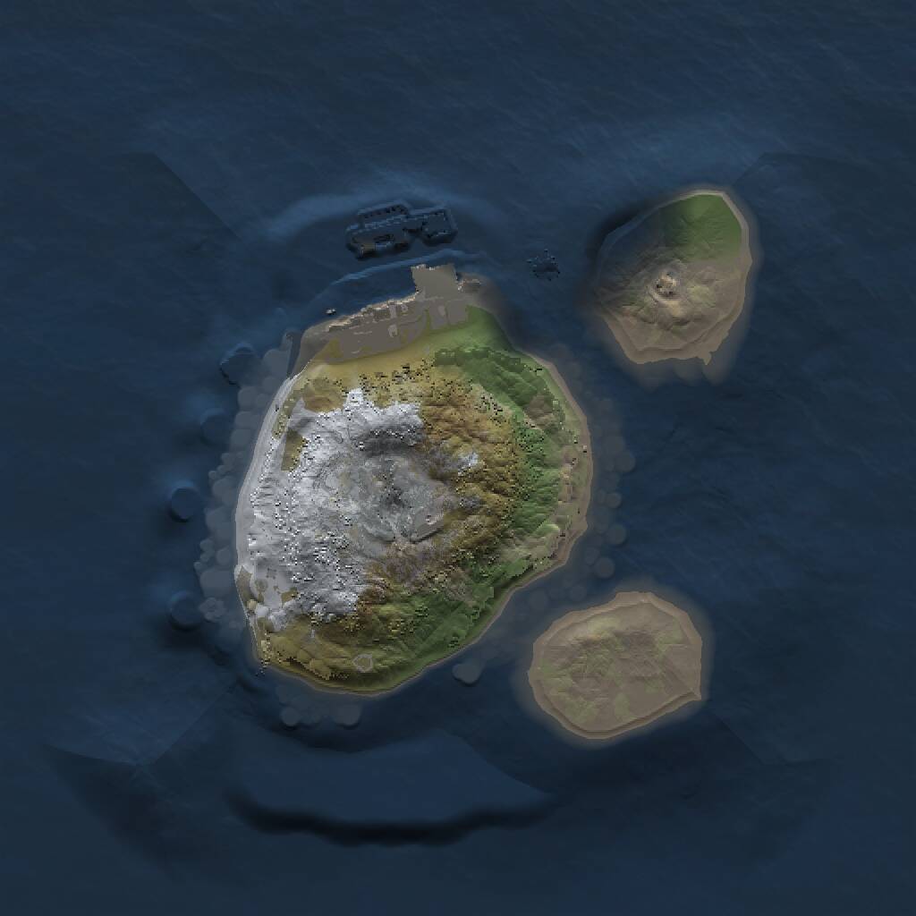 Rust Map: Procedural Map, Size: 1500, Seed: 679799274, 2 Monuments