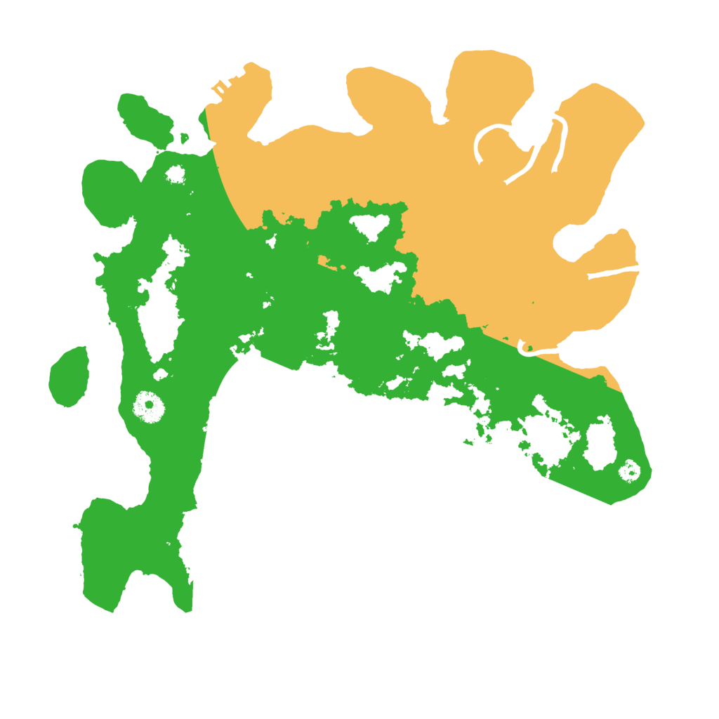 Biome Rust Map: Procedural Map, Size: 3500, Seed: 58796485