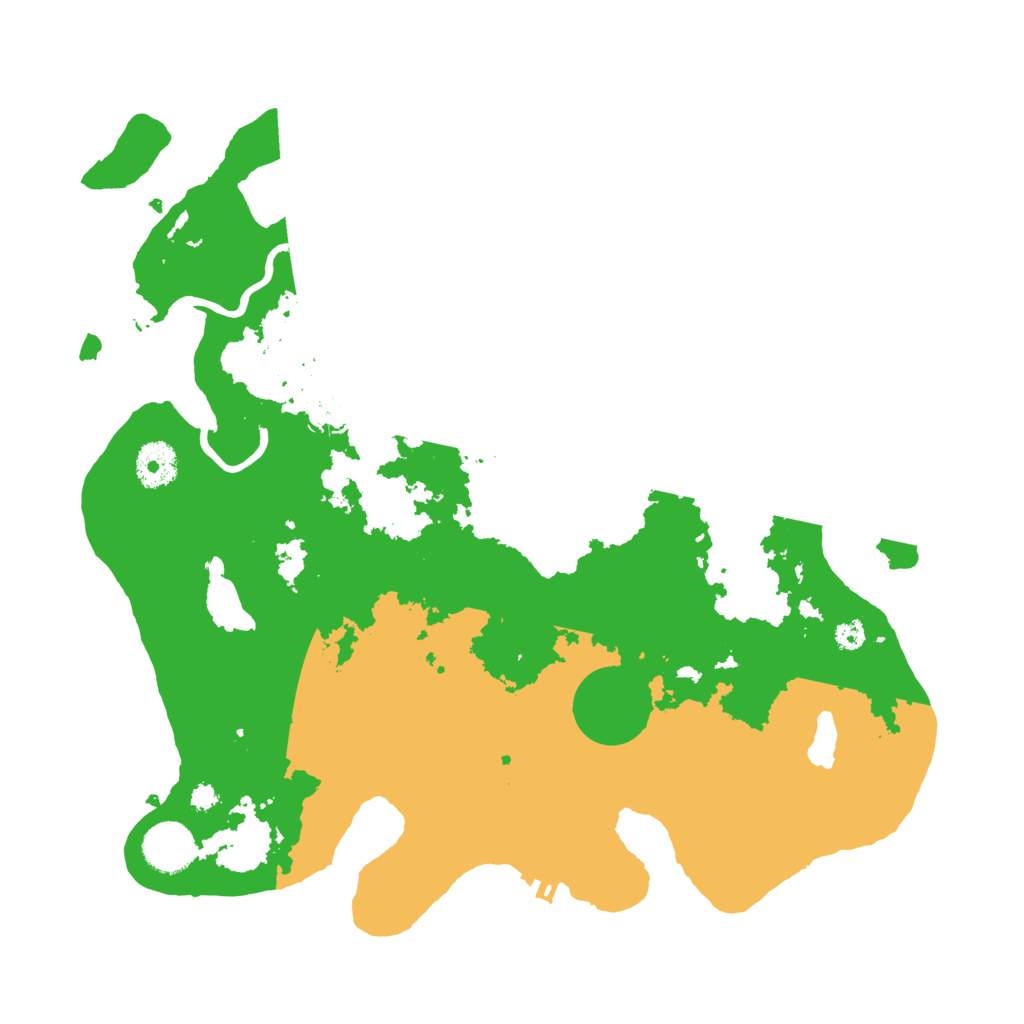 Biome Rust Map: Procedural Map, Size: 3500, Seed: 298343580