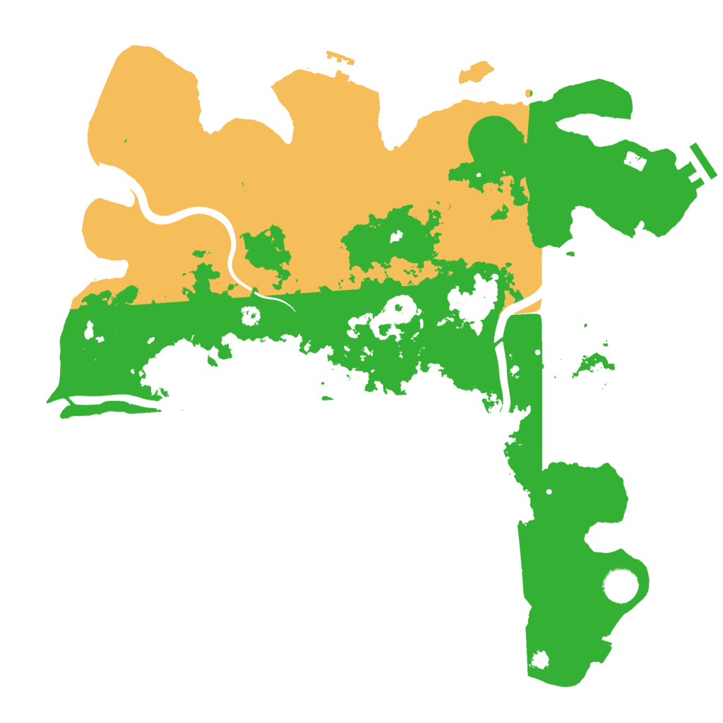 Biome Rust Map: Procedural Map, Size: 3700, Seed: 348997799