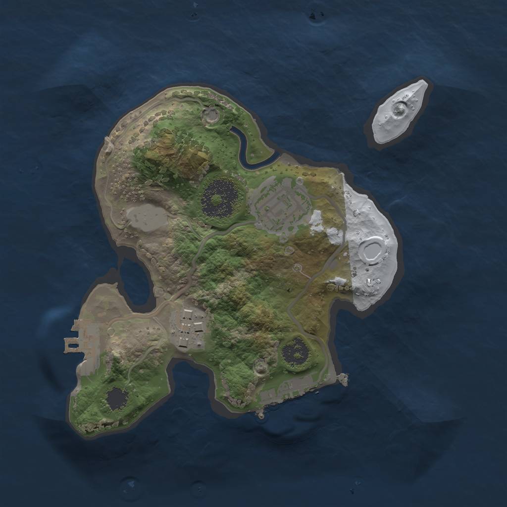 Rust Map: Procedural Map, Size: 2000, Seed: 204792113, 9 Monuments