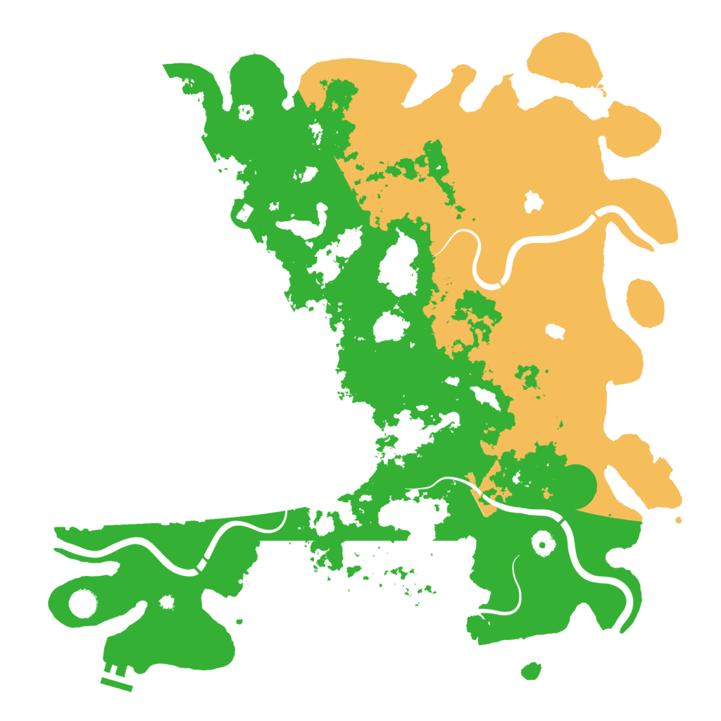 Biome Rust Map: Procedural Map, Size: 4500, Seed: 821707198