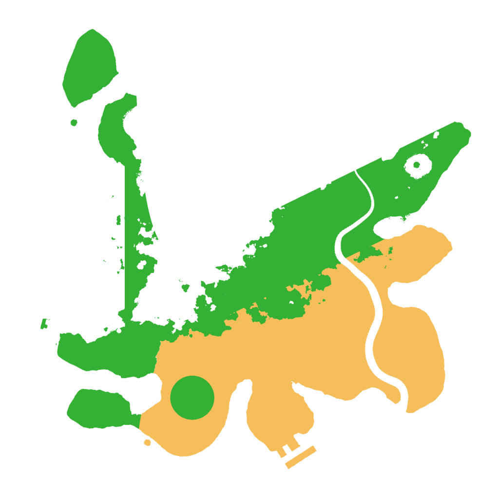 Biome Rust Map: Procedural Map, Size: 3000, Seed: 8521467