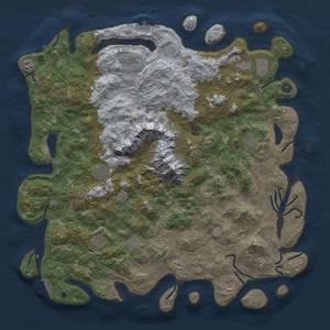 Thumbnail Rust Map: Procedural Map, Size: 5000, Seed: 6345, 20 Monuments