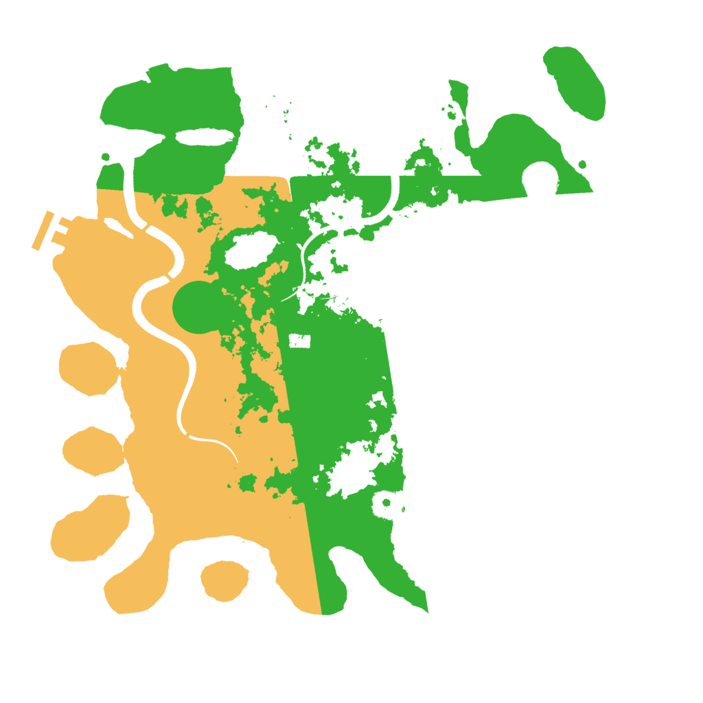 Biome Rust Map: Procedural Map, Size: 3500, Seed: 658465688