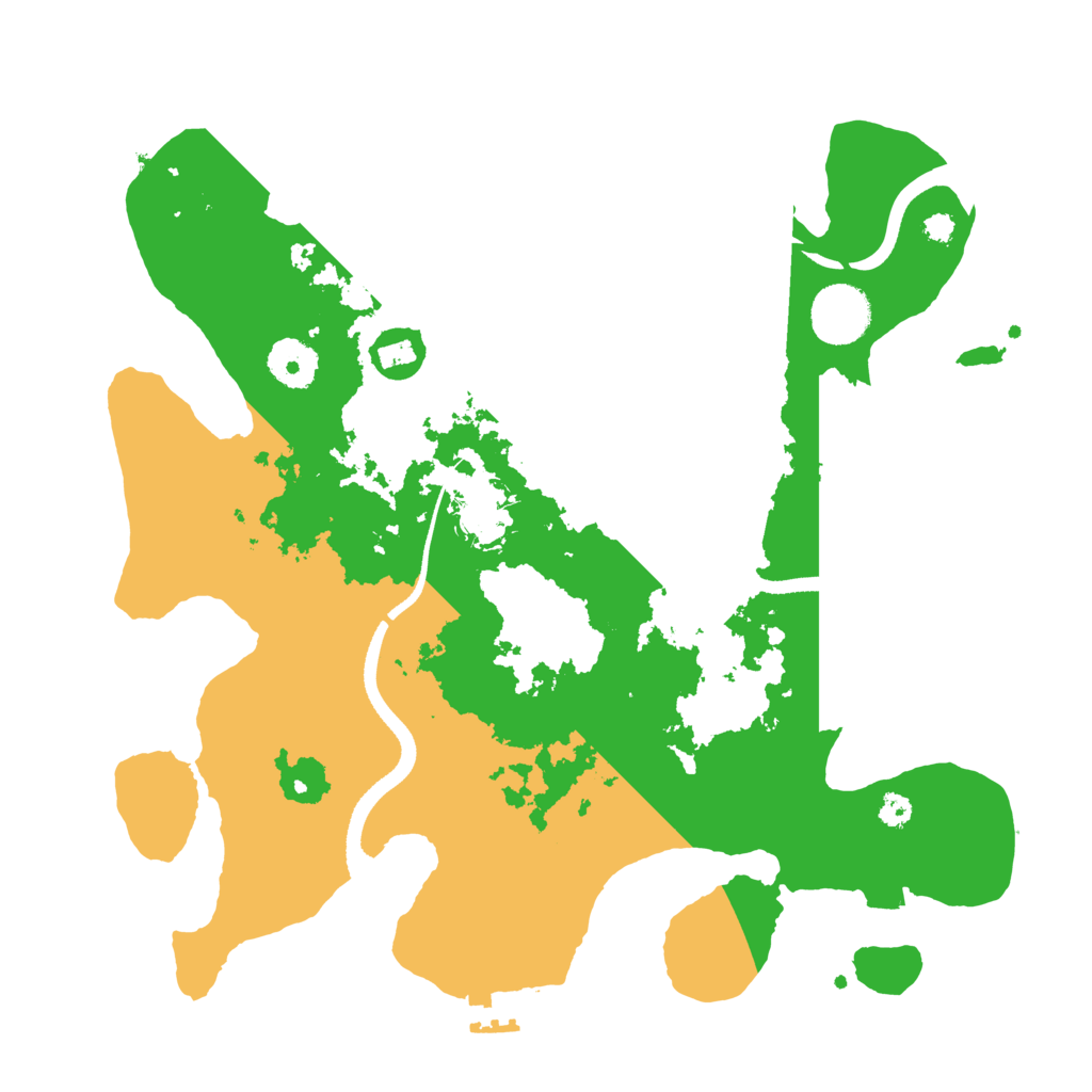 Biome Rust Map: Procedural Map, Size: 3350, Seed: 3350
