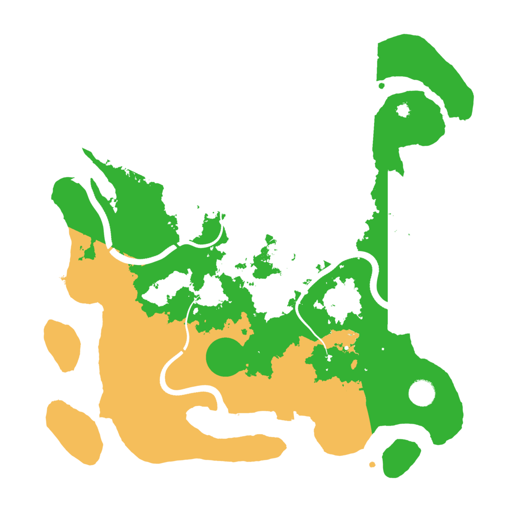 Biome Rust Map: Procedural Map, Size: 3500, Seed: 998445924