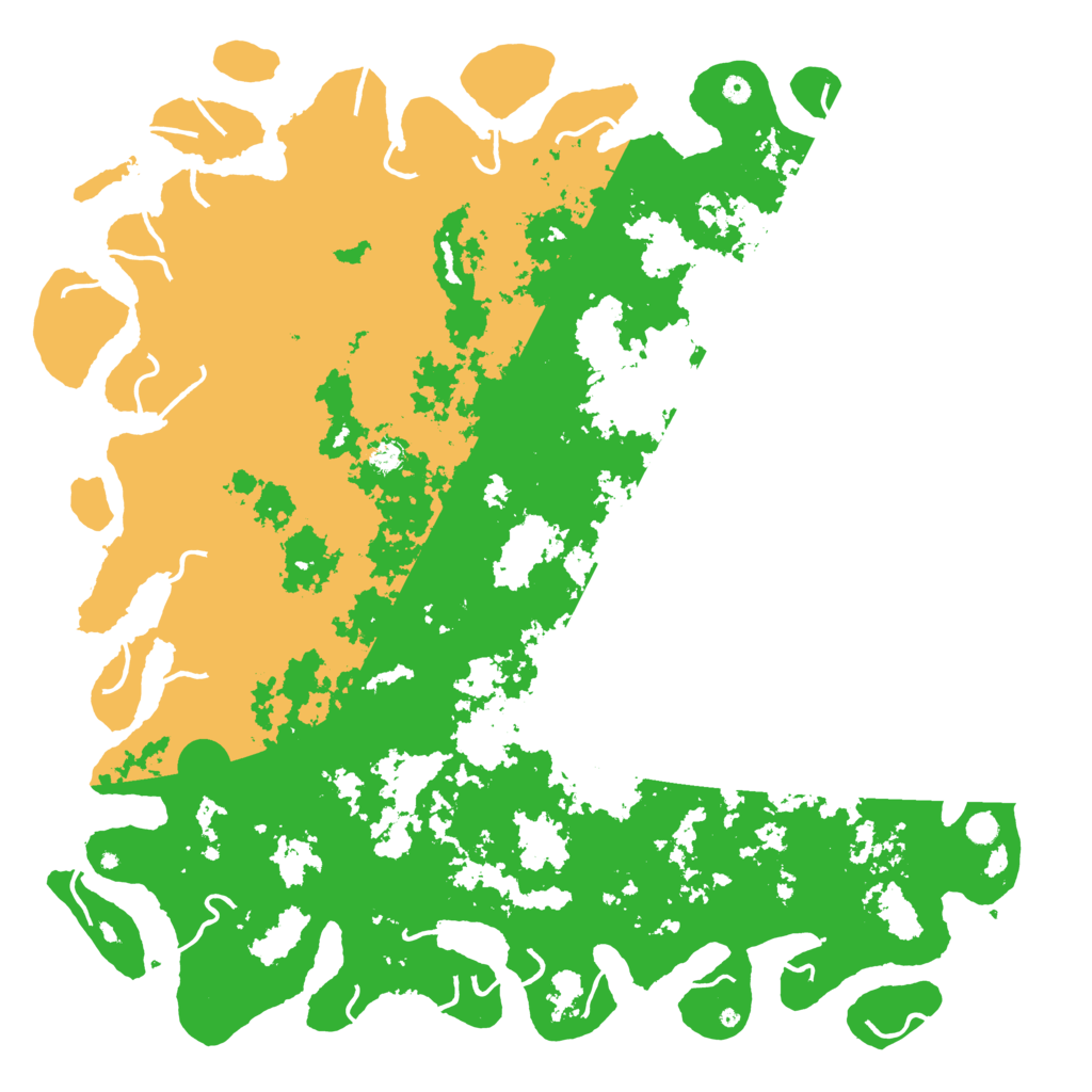 Biome Rust Map: Procedural Map, Size: 6000, Seed: 19901229