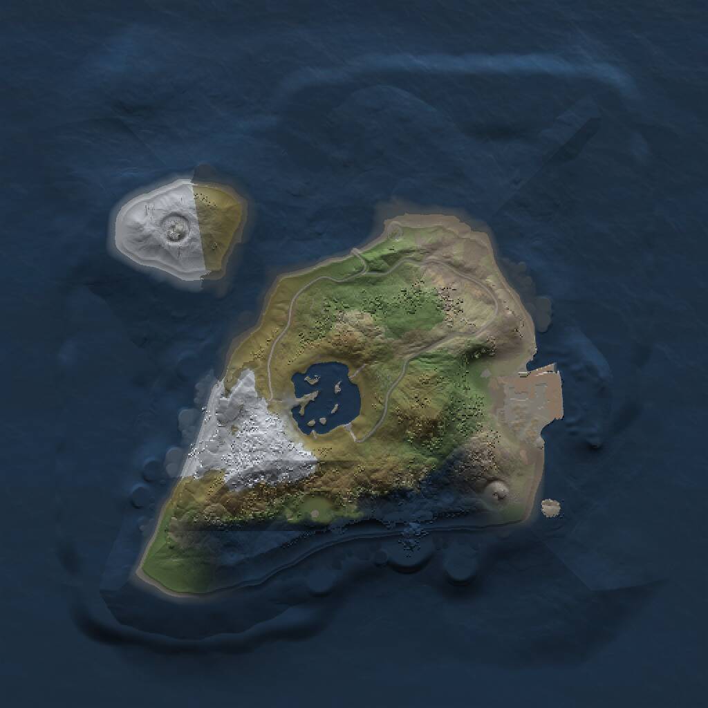 Rust Map: Procedural Map, Size: 1500, Seed: 243, 2 Monuments