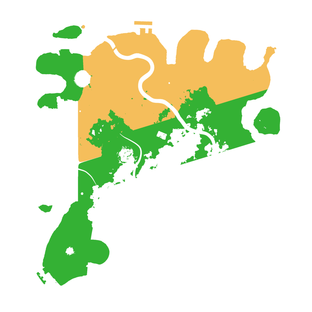Biome Rust Map: Procedural Map, Size: 3500, Seed: 534364