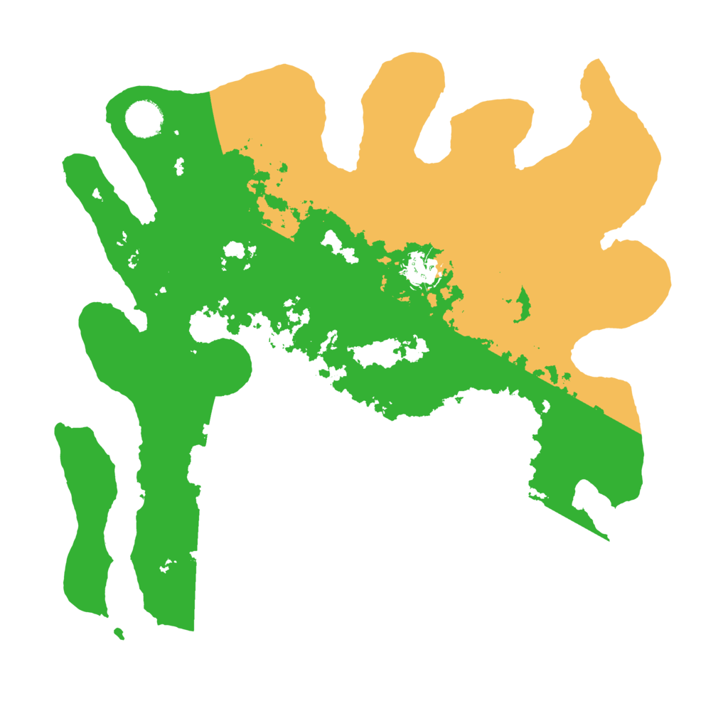 Biome Rust Map: Barren, Size: 3500, Seed: 43