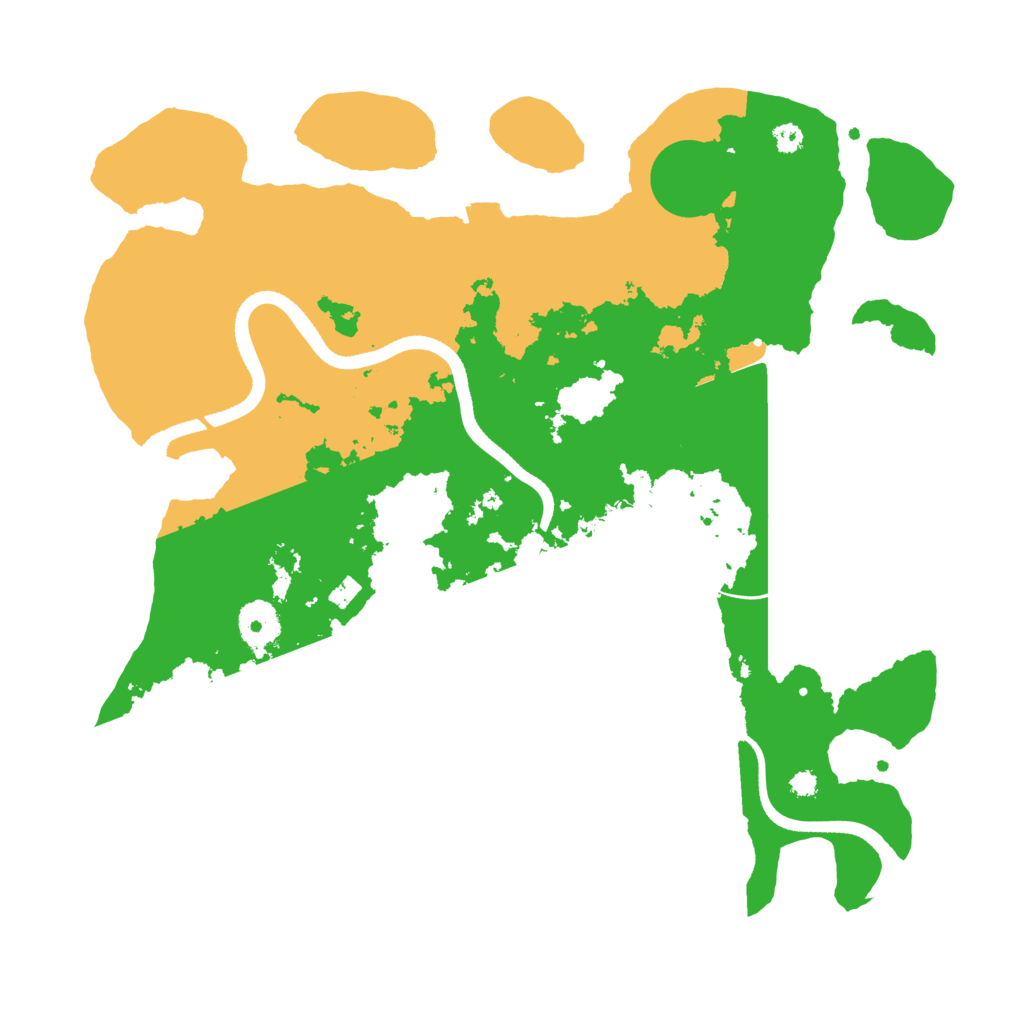 Biome Rust Map: Procedural Map, Size: 3500, Seed: 7984587