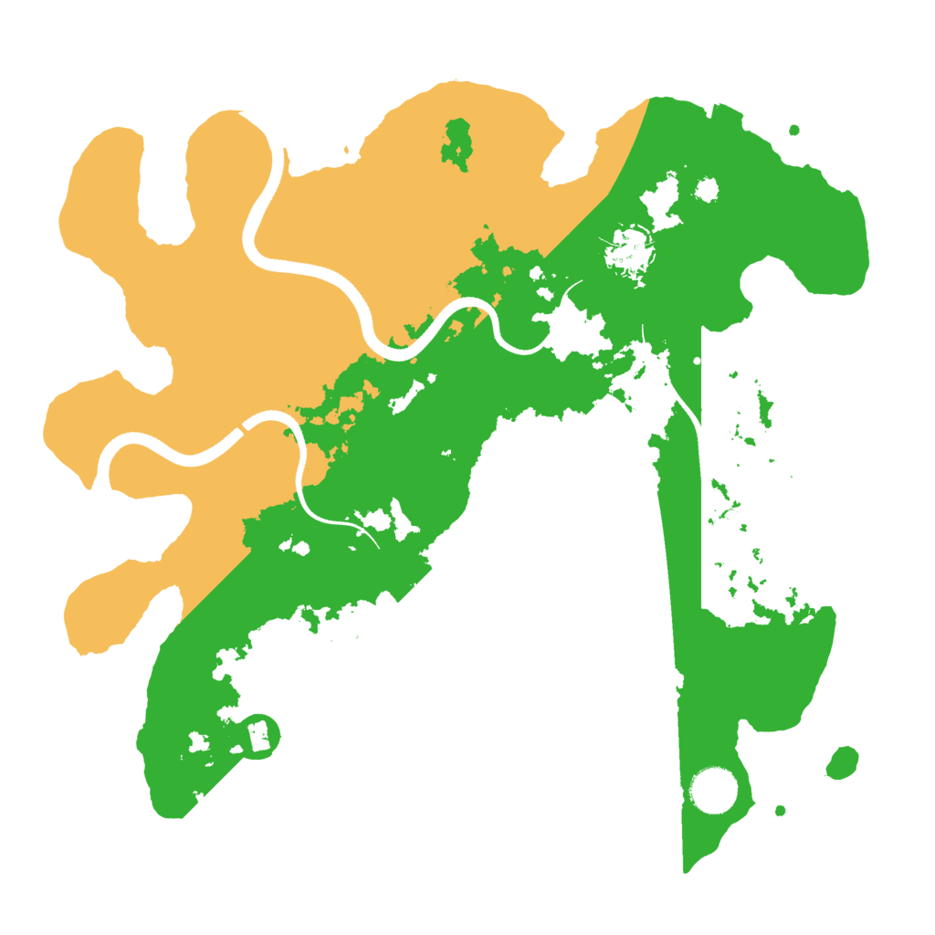 Biome Rust Map: Procedural Map, Size: 3500, Seed: 361679884