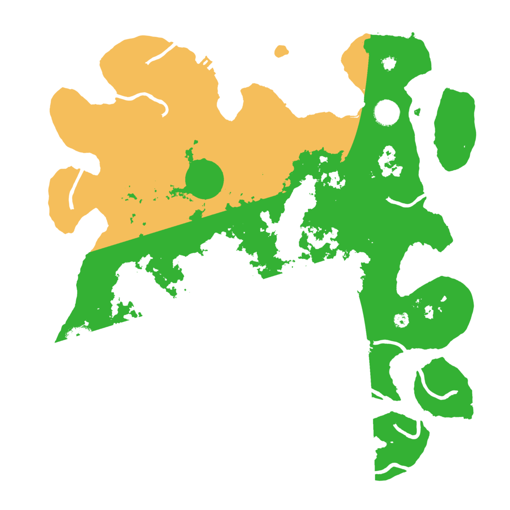 Biome Rust Map: Procedural Map, Size: 3500, Seed: 366403865
