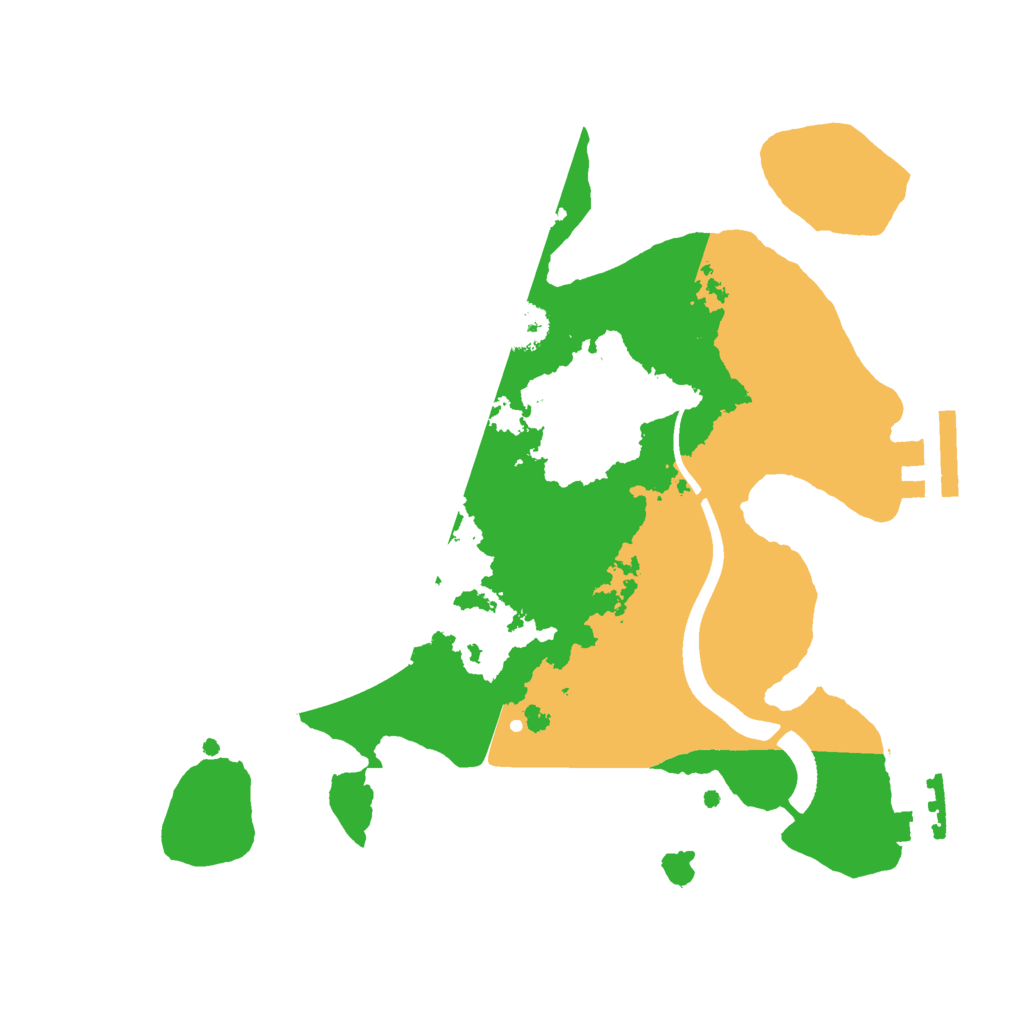 Biome Rust Map: Procedural Map, Size: 2400, Seed: 59716