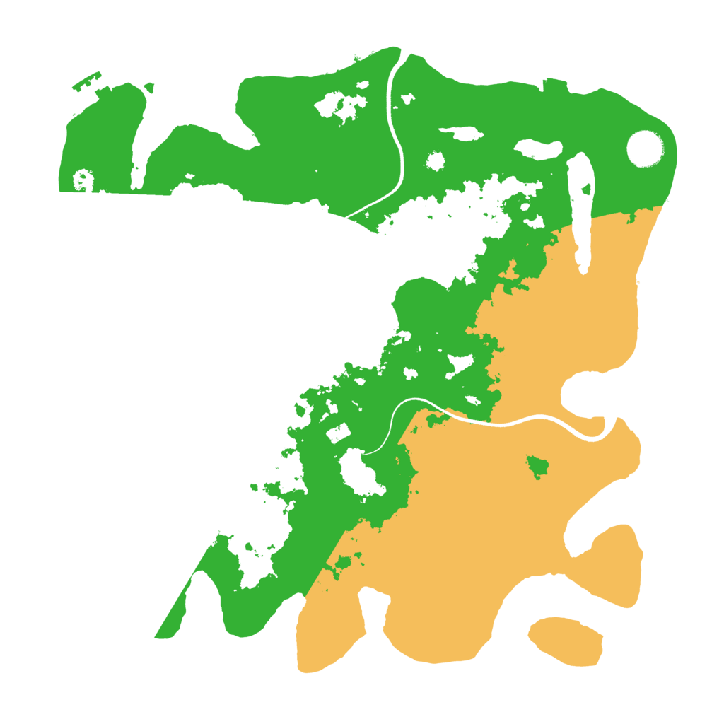 Biome Rust Map: Procedural Map, Size: 3500, Seed: 560288345