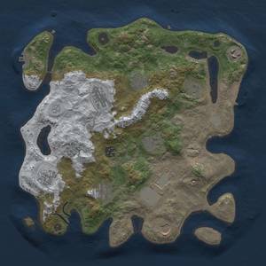 Thumbnail Rust Map: Procedural Map, Size: 3500, Seed: 560288345, 20 Monuments