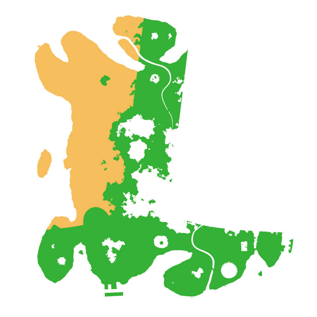 Biome Rust Map: Procedural Map, Size: 3500, Seed: 129307769