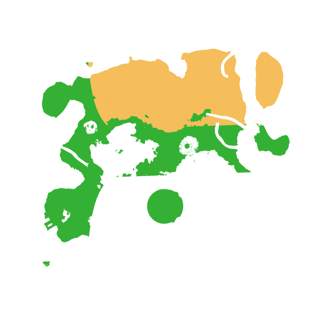 Biome Rust Map: Procedural Map, Size: 2500, Seed: 3849