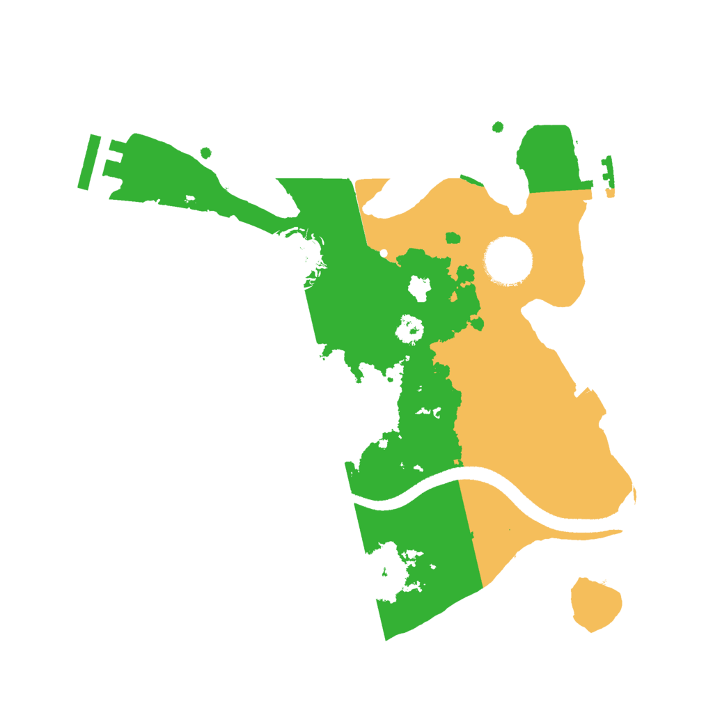 Biome Rust Map: Procedural Map, Size: 2600, Seed: 228