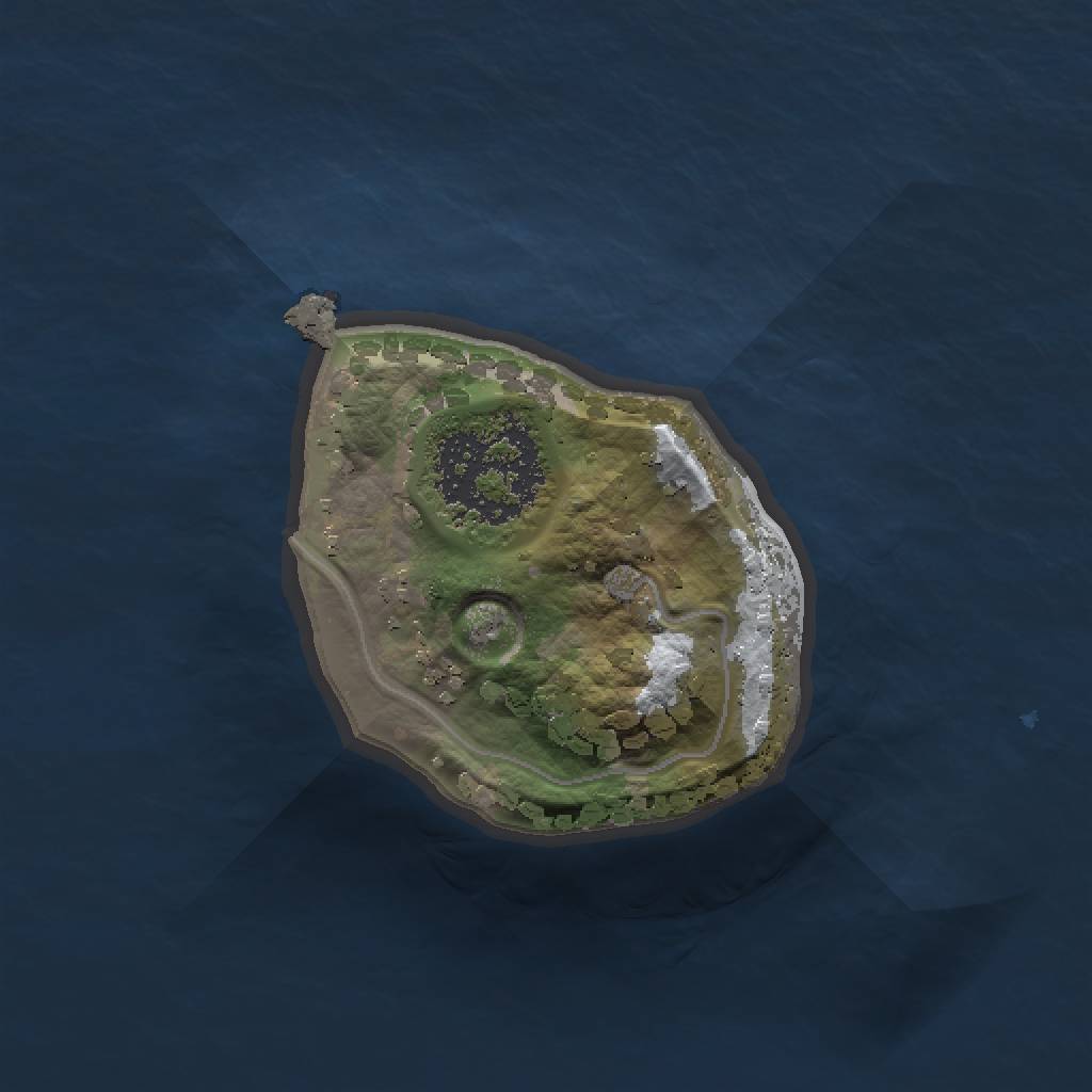 Rust Map: Procedural Map, Size: 1000, Seed: 11901, 3 Monuments