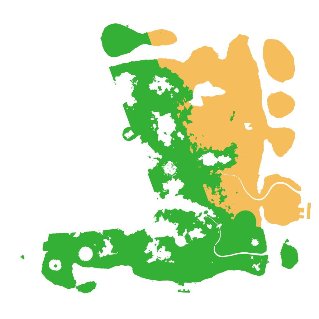 Biome Rust Map: Procedural Map, Size: 4000, Seed: 20220614