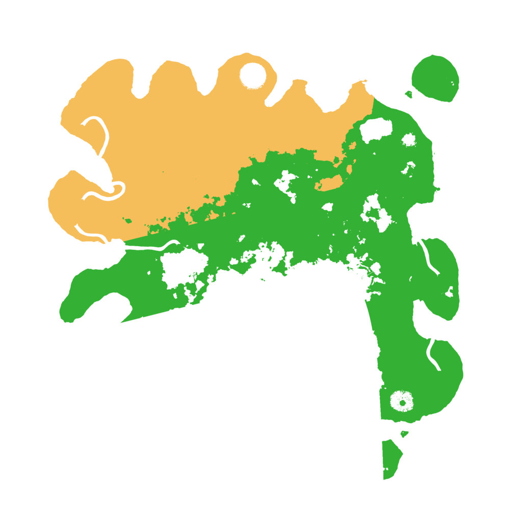 Biome Rust Map: Procedural Map, Size: 3500, Seed: 1764365783