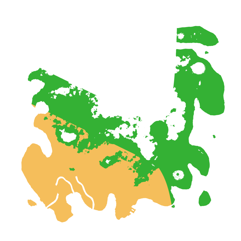 Biome Rust Map: Procedural Map, Size: 3500, Seed: 564810839