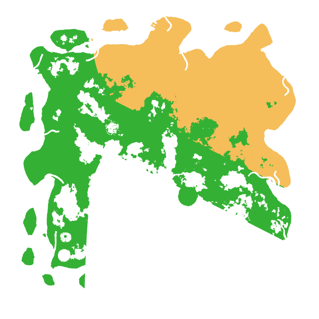 Biome Rust Map: Procedural Map, Size: 4500, Seed: 551093682