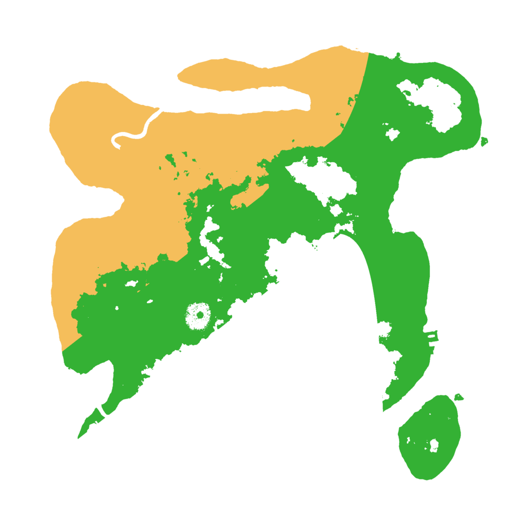 Biome Rust Map: Procedural Map, Size: 3000, Seed: 1058981542