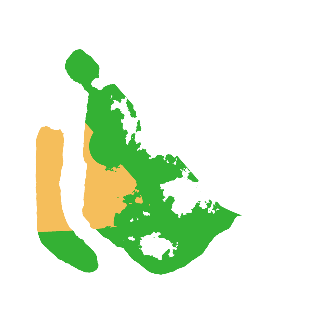 Biome Rust Map: Barren, Size: 2300, Seed: 2491