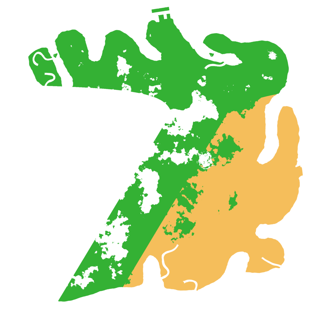 Biome Rust Map: Procedural Map, Size: 3700, Seed: 601645555